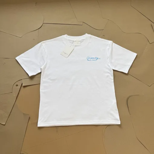 Hochwertige Givenchy Kurzarm-Baumwoll-Solid-Kollektion