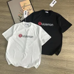 Luxuriöse Lululemon Kurzarm-Kollektion aus roter Baumwolle
