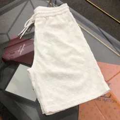 Premium Louis Vuitton Kurzarm Schwarz Baumwolle Monogramm Luxus