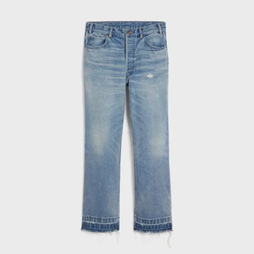 Hochwertige Celine Jeans in Blau Denim im klassischen Stil