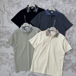 Luxus-Poloshirt von Burberry aus weißer Baumwolle, klassische Kollektion