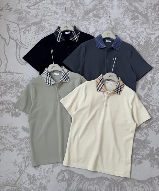 Luxus-Poloshirt von Burberry aus weißer Baumwolle, klassische Kollektion