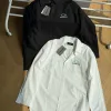 Hochwertiges Balenciaga Langarmshirt im schwarzen Logo-Stil