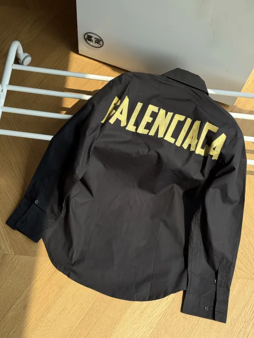 Premium Balenciaga Langarm-Kollektion mit gelbem Print