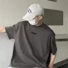 Premium Qualität Fear Of God Kurzarm Grau Baumwolle Solid Luxus
