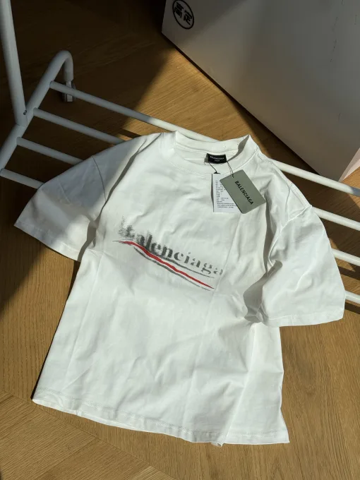 Bestseller Balenciaga Kurzarm-Kollektion mit weißem Print