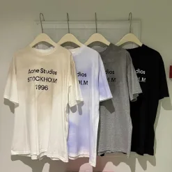 Bestseller Acne Studios Kurzarm Schwarz Distressed Luxus