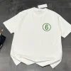 Premium Margiela Kurzarmhemd Grün Graphic Luxury