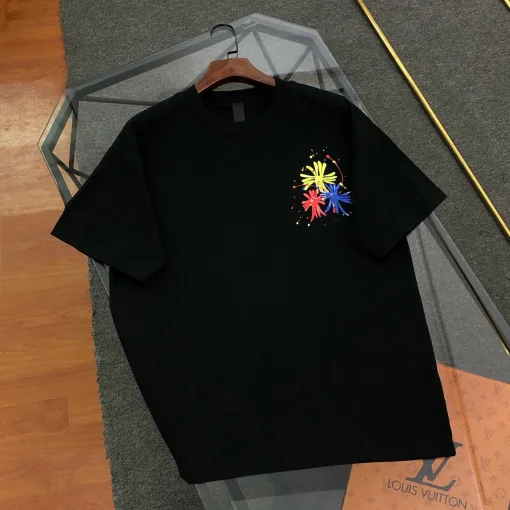 Premium Chrome Hearts Kurzarm-Kollektion in Schwarz