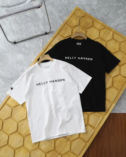 Premium Qualität Helly Hansen Kurzarm Weiß Baumwolle Klassisch Luxus