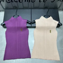 Luxus Yves Saint Laurent Weste Lila Monogramm Kollektion