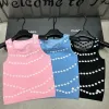 Luxus Chanel Weste Pink Strick Jacquard Luxus