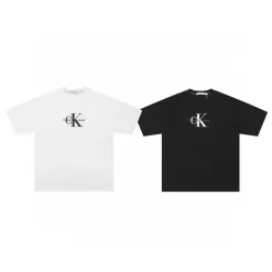 Bestseller Calvin Klein Kurzarm Schwarz Baumwolle Klassischer Stil