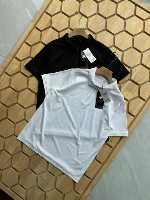 Premium Descente Kurzarm Schwarz Sportlicher Luxus