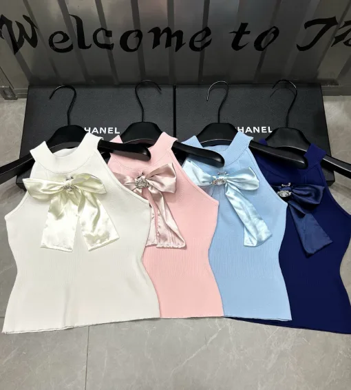 Luxus Balmain Weste Weiß Strick Luxus