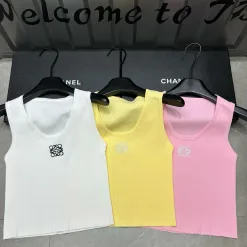 Bestseller Loewe Weste Weiß Logo Kollektion