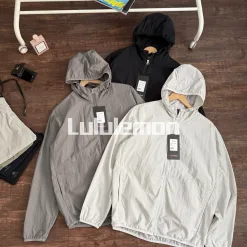 Premium Lululemon Sonnenschutzkleidung Schwarz Atmungsaktiver Stil