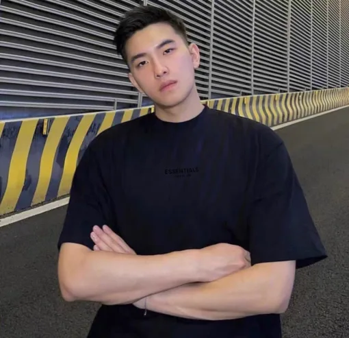 Luxus Fear Of God Kurzarm Grau Baumwolle Logo Luxus