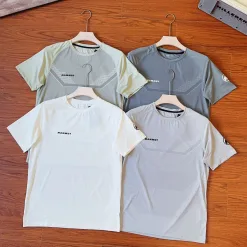 Hochwertige Mammut Short Sleeves Grau Classic Kollektion