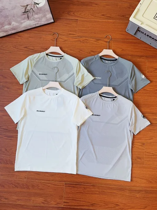 Hochwertige Mammut Short Sleeves Grau Classic Kollektion