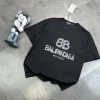 Premium Balenciaga Kurzarm-Kollektion in Schwarz