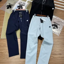 Premium Descente Hose Schwarze Seide Logo Luxus