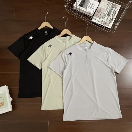 Premium Descente Kurzarm Schwarz Sportlicher Stil