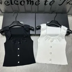 Bestseller Chanel Weste Schwarz Strick Luxus