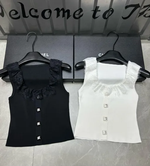 Bestseller Chanel Weste Schwarz Strick Luxus