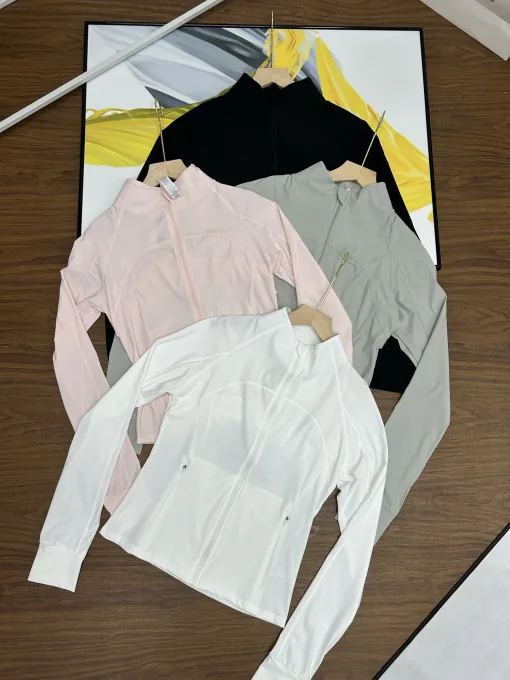 Luxus-Sonnenschutzkleidung von Lululemon, weiße Seide, atmungsaktiv, luxuriös