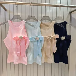 Hochwertige Balmain Weste Pink Strick Luxus
