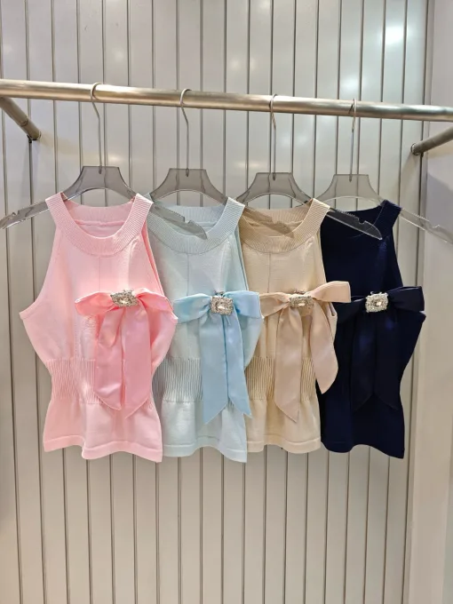 Hochwertige Balmain Weste Pink Strick Luxus