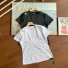 Hochwertiges Descente Kurzarm-Shirt aus schwarzer Seide im sportlichen Stil
