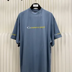 Premium Balenciaga Kurzarm Gelbe Baumwolle Classic Collection