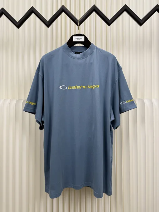 Premium Balenciaga Kurzarm Gelbe Baumwolle Classic Collection