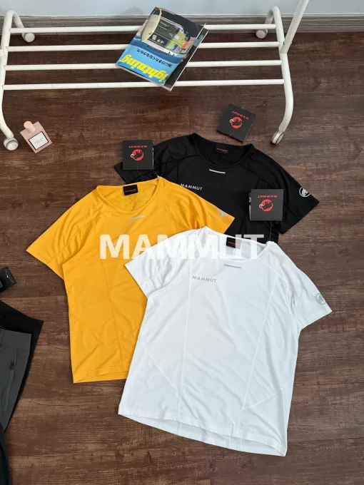 Luxus Mammut Kurzarm Schwarz Polyester Atmungsaktiv Luxus