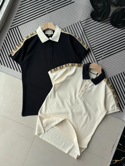 Premium Gucci Kurzarmhemden Black Cotton Collection
