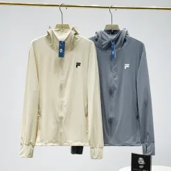 Hochwertige Fila Jacken Tan Silk Solid Collection