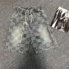 Premium Louis Vuitton Shorts Denim Plaid Luxus