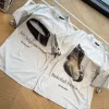 Hochwertiger Balenciaga Kurzarm-Stil aus weißer Baumwolle