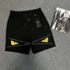 Hochwertige Fendi Shorts Gelbe bestickte Kollektion