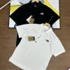 Bestseller The North Face Kurzarm-T-Shirts Schwarz Baumwolle Bestickt Luxus