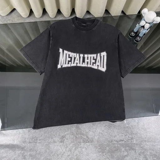 Meistverkaufte Balenciaga Kurzarm Schwarz Baumwolle gewaschen Stil