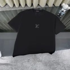 Hochwertiges Louis Vuitton Kurzarmhemd Weiß Baumwolle Klassisch Luxus