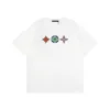 Premium Qualität Louis Vuitton Kurzarm Baumwolle Druck Luxus