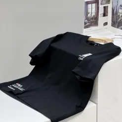 Bestseller Fila Kurzarm Schwarz Baumwolle Logo Luxus