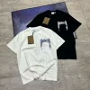 Burberry T-Shirt in Premium-Qualität, schwarzes Denim-Logo, Luxus