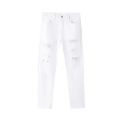 Premium Qualität Ami Hose Leder Strass Luxus