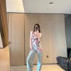 Hochwertiger Chanel-Rock im schwarzen Print-Stil