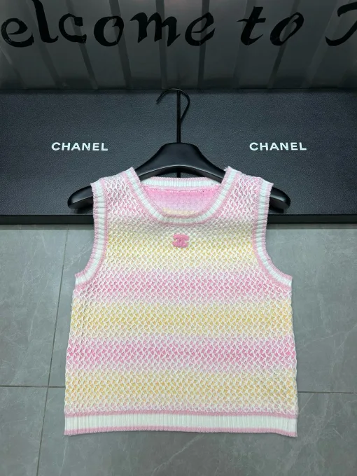 Luxus Chanel Weste Strick Gradient Luxus